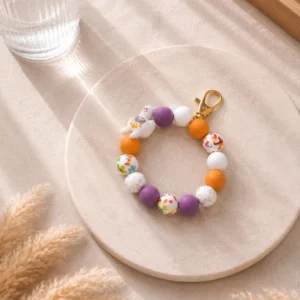 Alpaka Kawaii Schlüsselanhänger – Cute Handmade Rainbow Bag Charm, Süßer Keyring Geschenk für Kinder & Alpaka‑Fans
